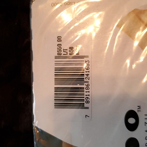 2-LUPO BRAZIL Light Control Panty hose barefoot Toe porcelain & Bare NWT L/T - Picture 5 of 10